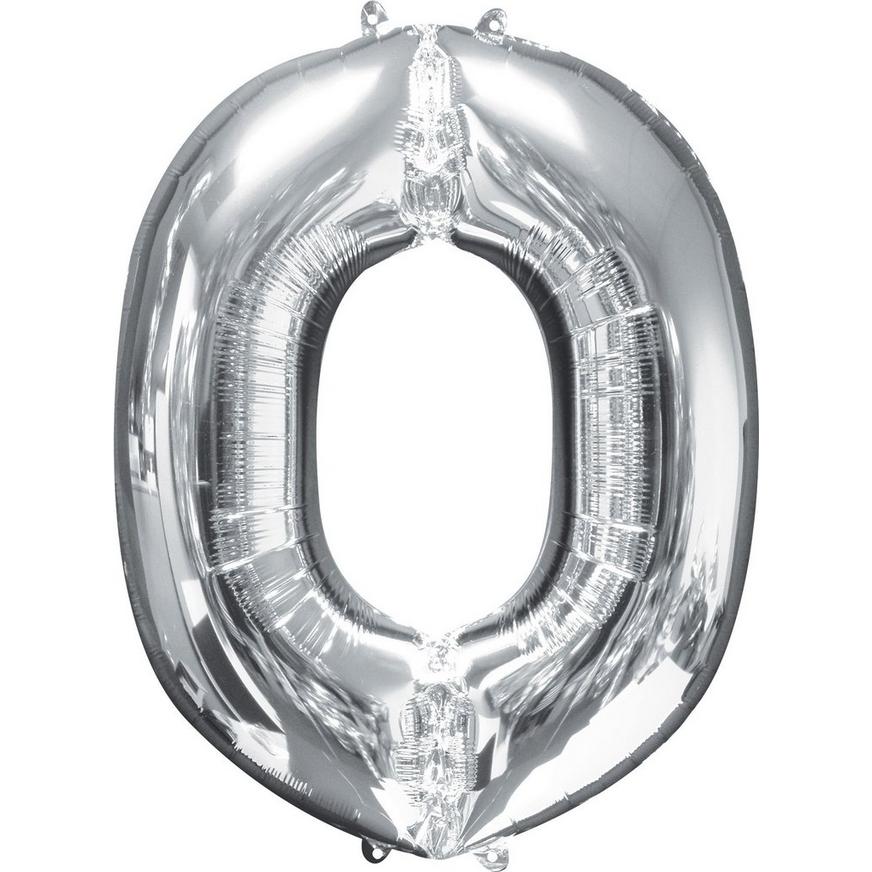 34in Silver Letter Balloon (O)